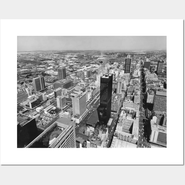 Vintage Johannesburg Skyline Wall Art by In Memory of Jerry Frank